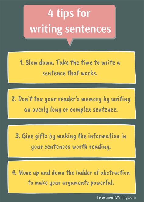 Tips for Writing Correct Sentences